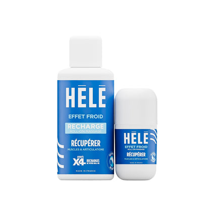 Pack roll-on effet froid Récupérer et recharge 200 ml Hélé