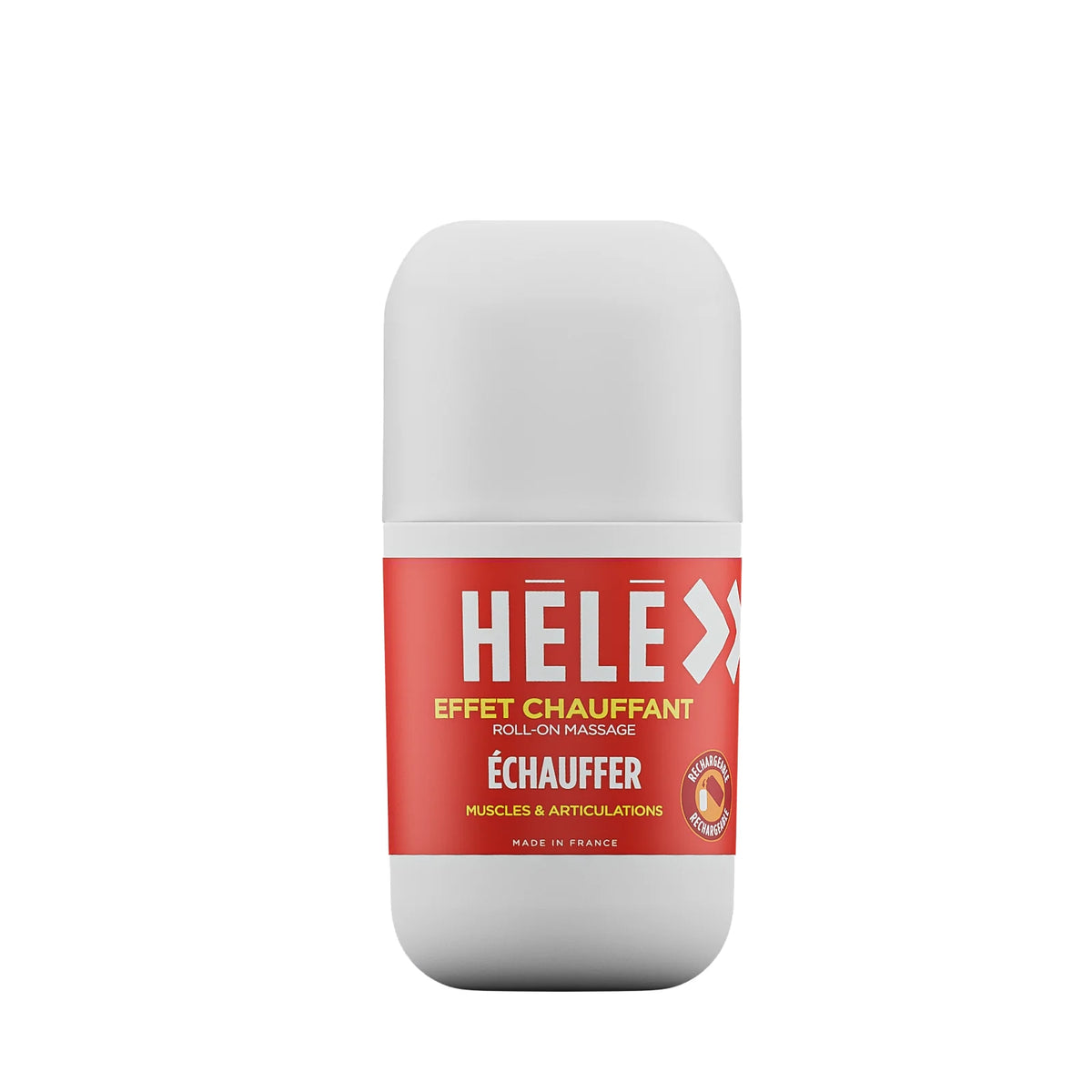 Roll-on effet chauffant rechargeable Échauffer HELE Sport, flacon 45 ml pour muscles et articulations